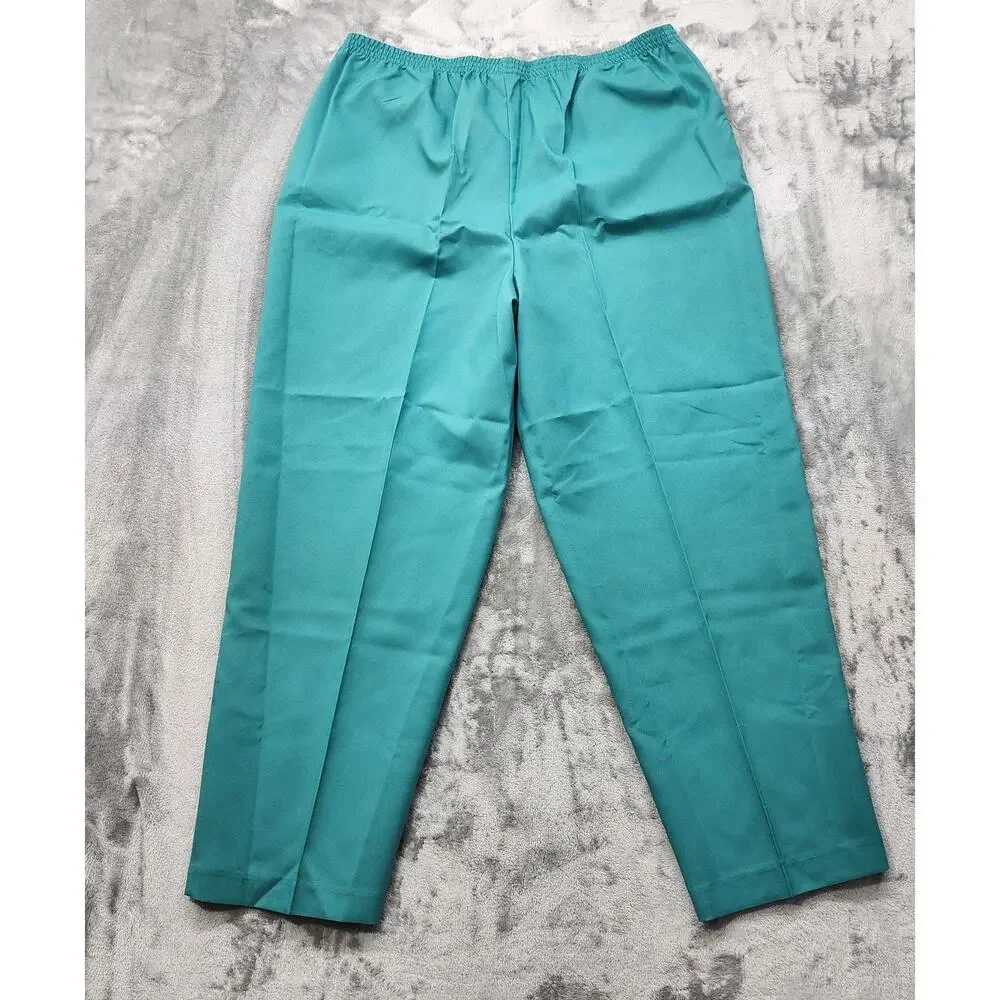 Vintage Blair Pants‎ 22W Blue Pull On Elastic Waist Tapered Leg Pockets Casual